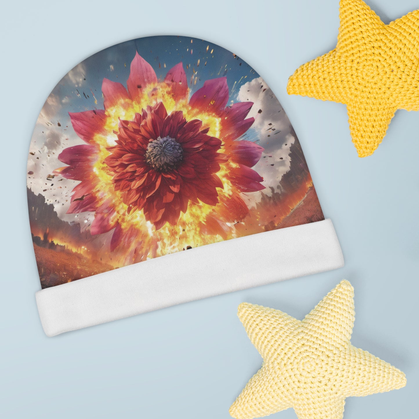 Baby Beanie: Space Flower