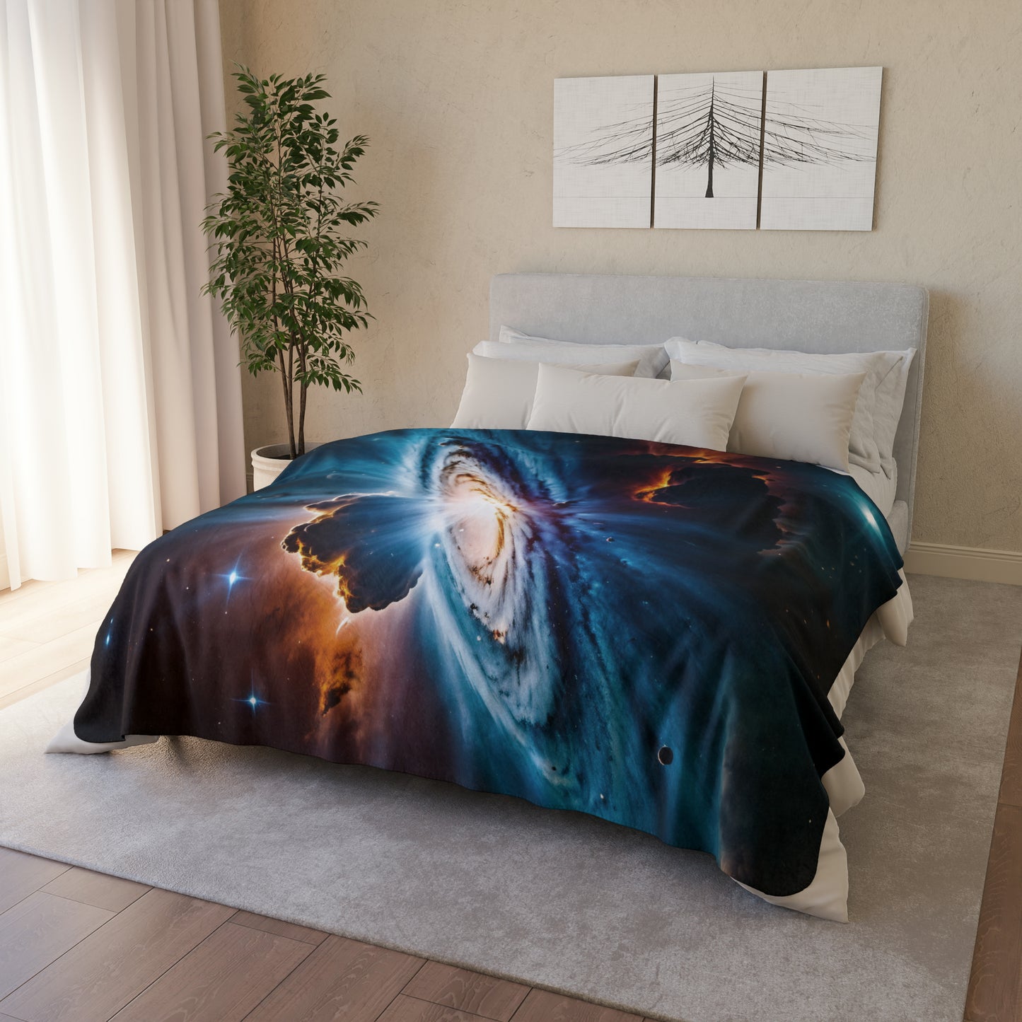 Cosmic Blanket: Nebula Explosion