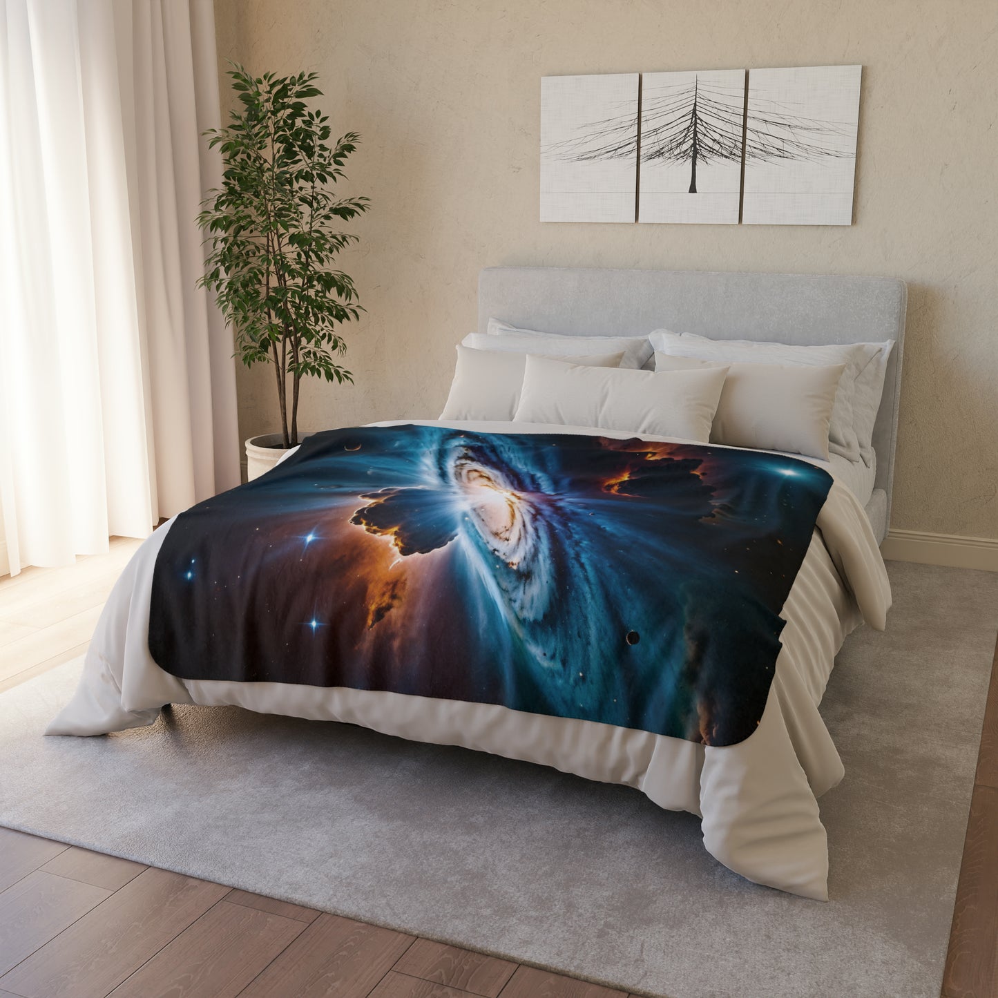 Cosmic Blanket: Nebula Explosion